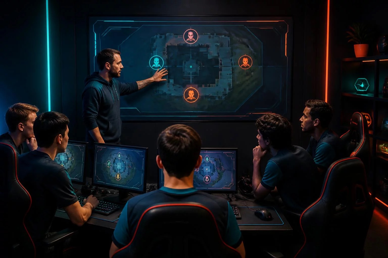 Player reviewing a tactical game guide